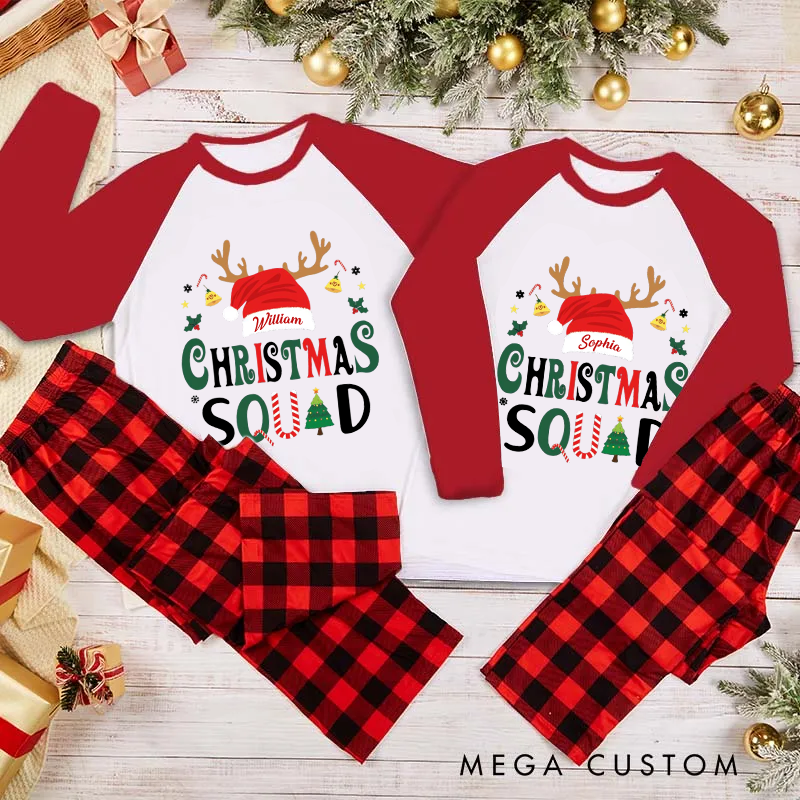 Personalized Family Matching Christmas Squad Pajama Sets Christmas Family Pajama Sets and Gift
