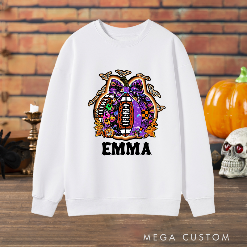 Personalized Halloween Sweatshirt with Custom with Your Name for a Festive Look