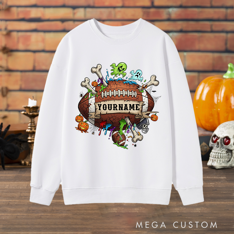 Personalized Halloween Sweatshirt with Custom with Your Name for a Spooky Vibe