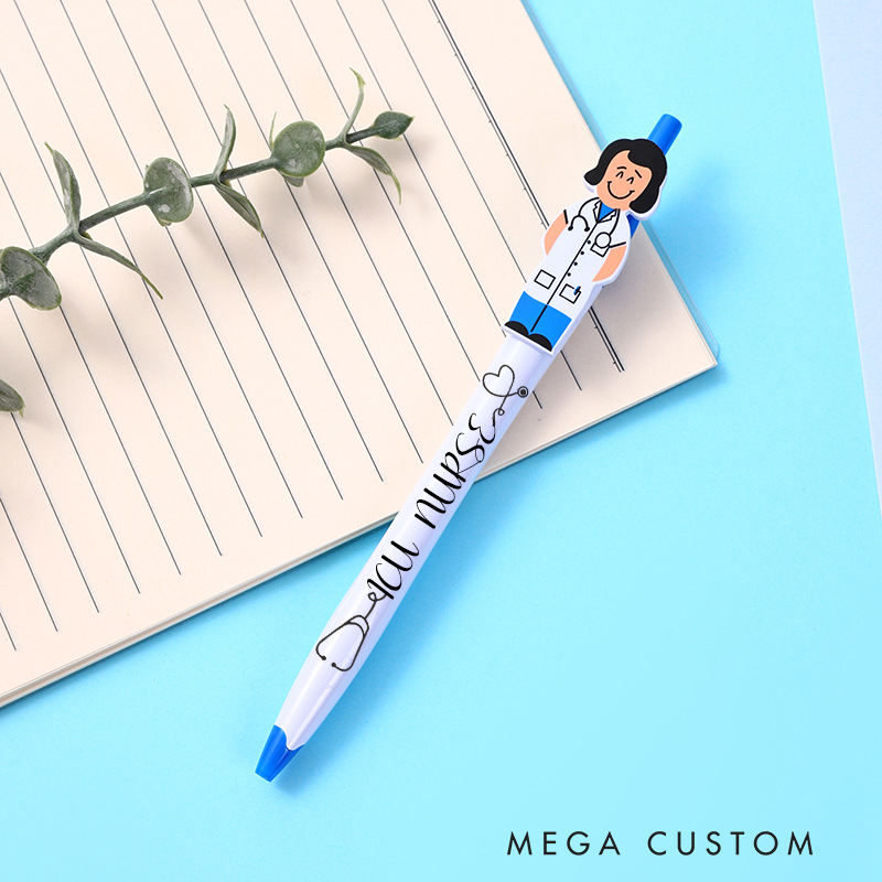 Personalized Nurse Character Pens Custom Nurse Name Pens Nurse Appreciation Gift