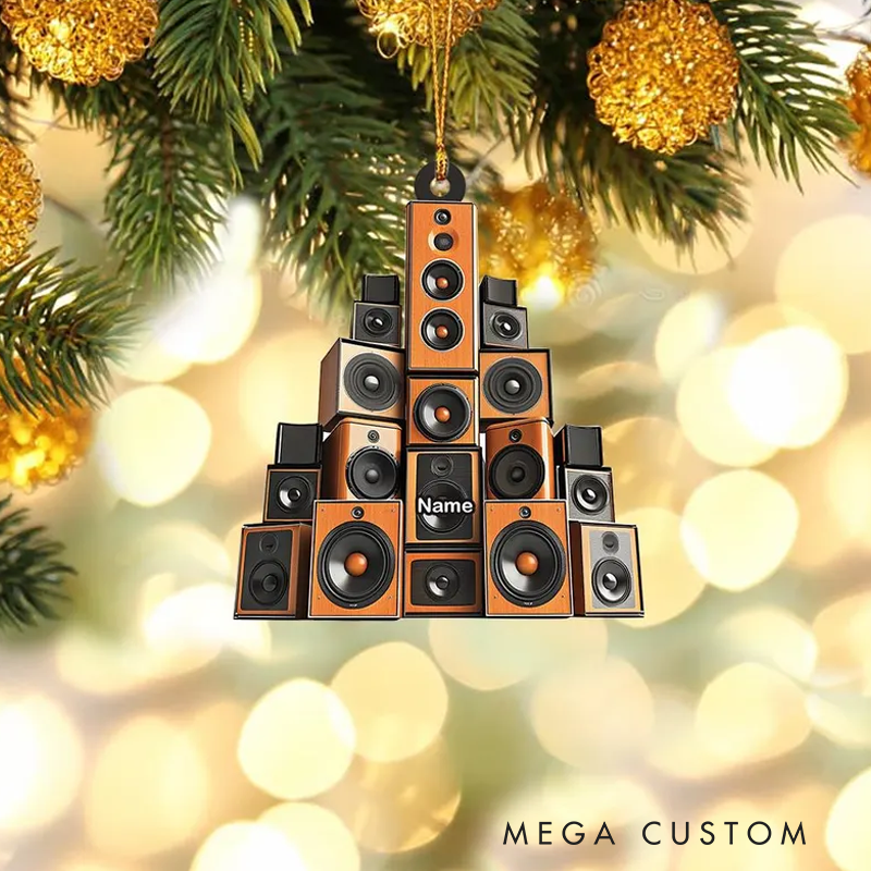 Personalized Music Speakers Christmas Ornament Louder Speakers Ornament Holiday Decor