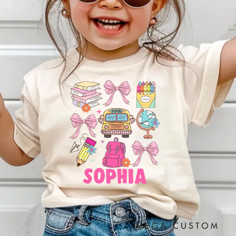 Personalized Back to School Kids T-Shirt 