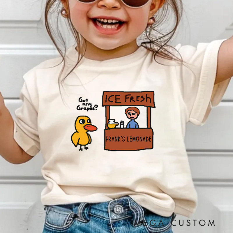 Personalized Lemonade Stand Duck Humor Kids T-Shirt 
