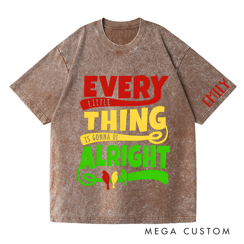 Personalized Washed T-Shirts Hey You Out There in the Cold Getting Lonely Getting Old Can You Feel Me T-Shirt