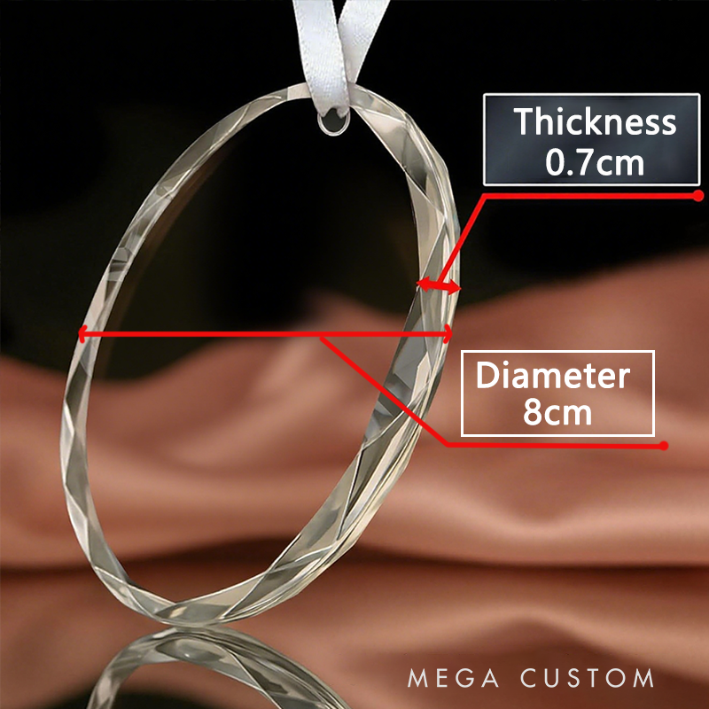 Personalized Nurse Christmas Glass Ornament Custom Santa's Favorite ER Nurse Design Christmas Gift for Nurses