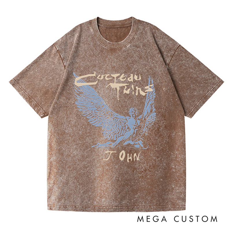 Personalized Washed T-Shirts Rock Music Band Merch and Indie Music Gift T-Shirt