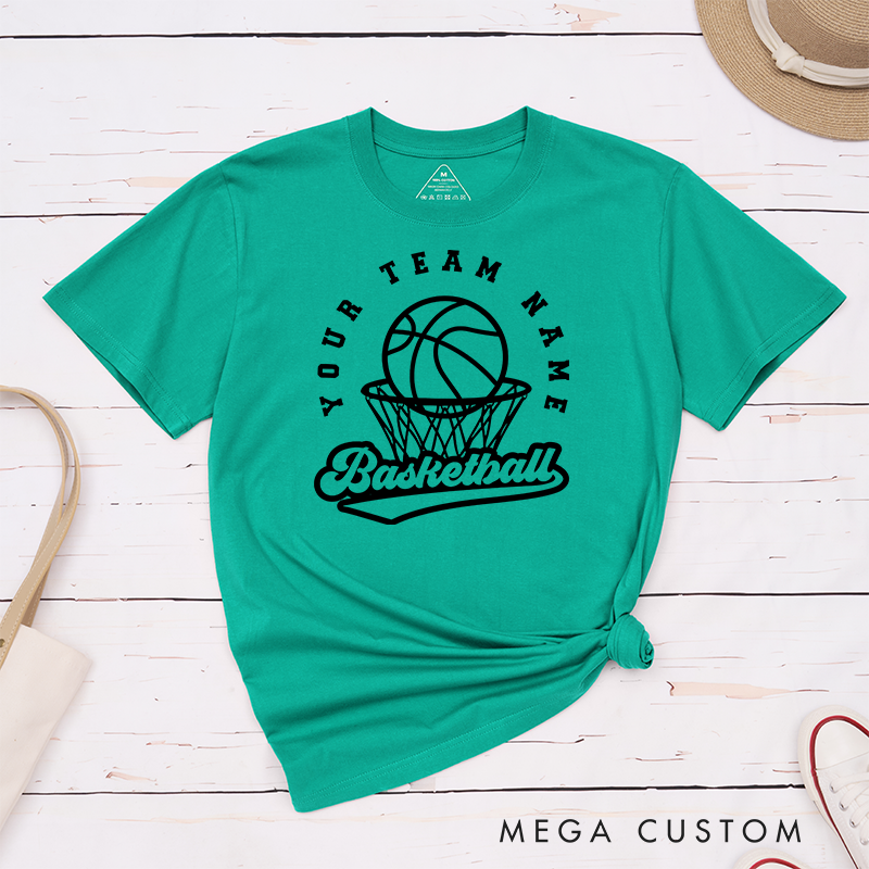 Personalized Basketball T-Shirt Featuring Your Team Name Perfect for Game Days