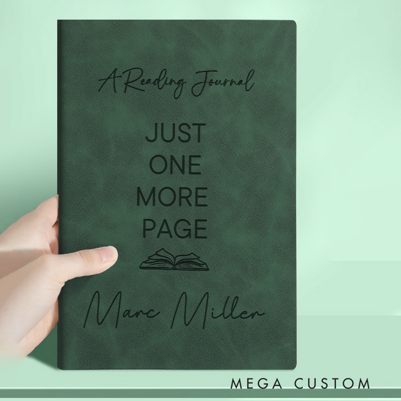 Personalized Stories I'll Never Forget Journals Engraved Leather A5 Notebook with Name for Librarian Gift Book Lover Gift Bookish Gift