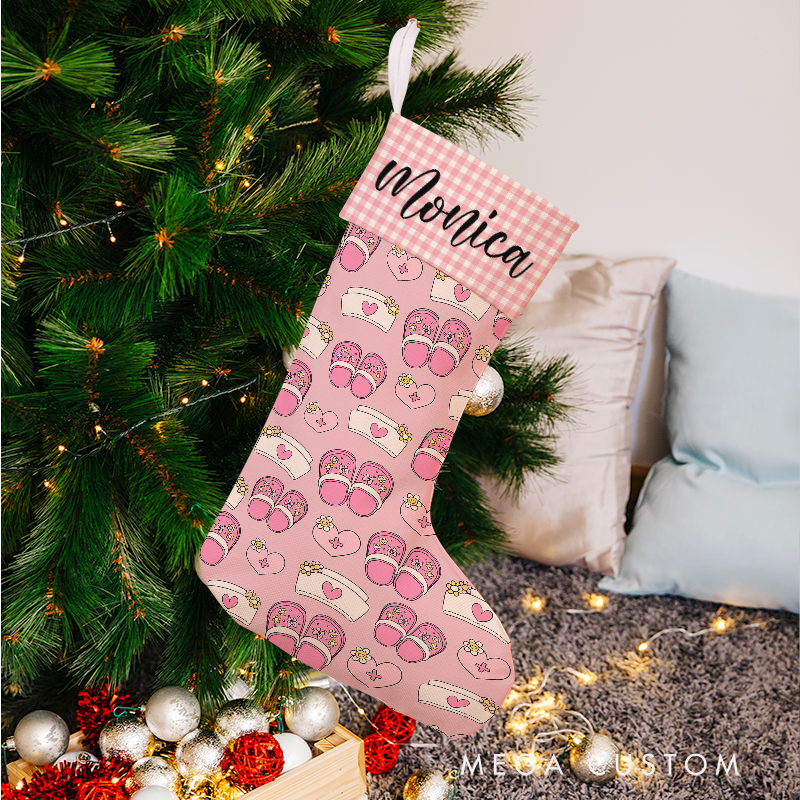 Personalized Nurse Themed Christmas Stocking