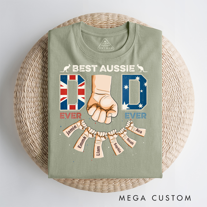 Personalized Best Aussie Dad Ever Ever Classic T-Shirt 