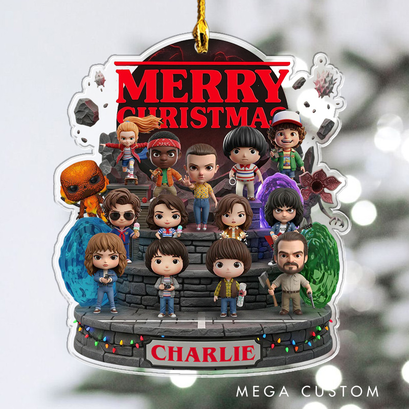 Personalized Horror TV Show Movie Fan 2D Flat Acrylic Ornament Movie Christmas Gift Film Xmas Gift Christmas Decor