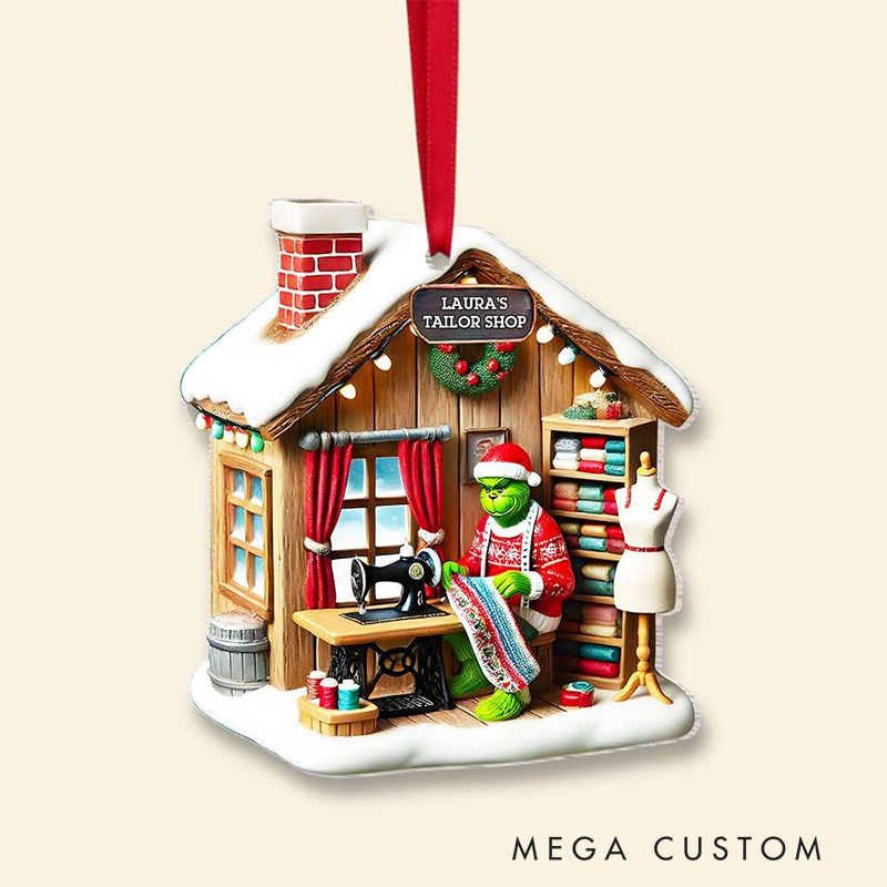 Personalized Monster Movie Room 2D Flat Acrylic Ornament Movie Christmas Gift Film Xmas Gift Christmas Decor