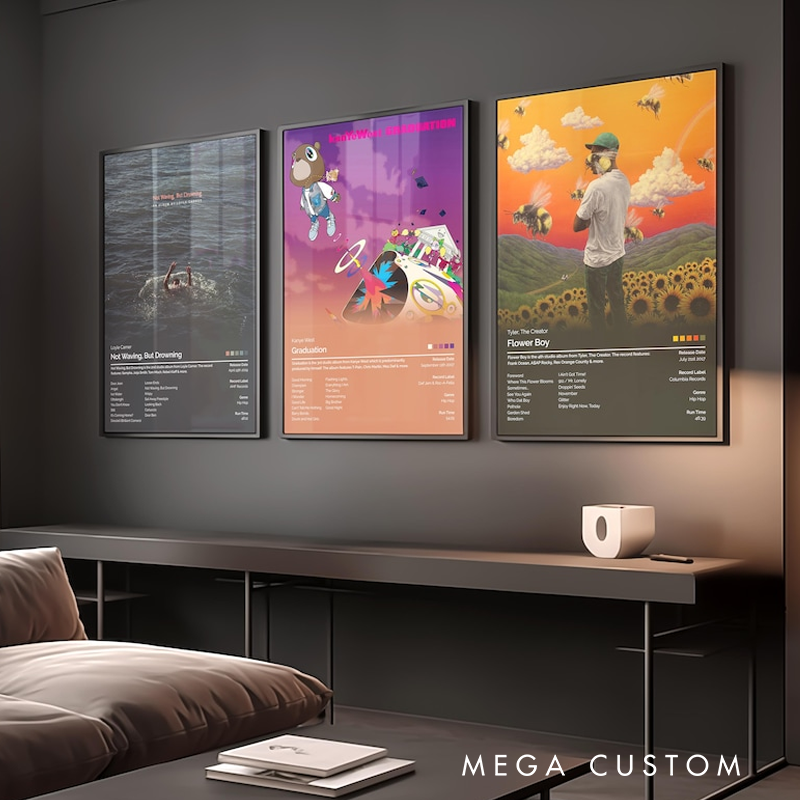 Personalized Album Poster Wall Art Without Frame Home Decor Custom Music Gift Album Cover Choose Your Own Album Personalized Print