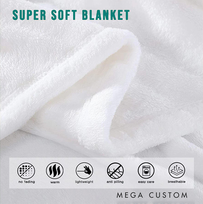 Personalized Firefighter Blanket with Silhouette and American Flag Design Gift for Firefighter