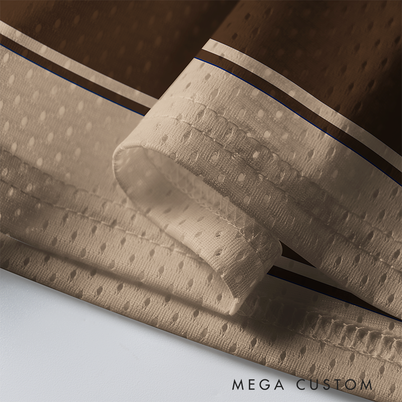 Personalized Football Brown 20 Football Jersey Mesh Concert Outfit Concert Shirt