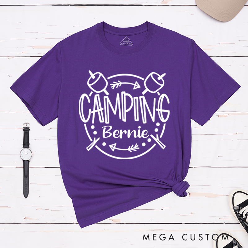Personalized Camping Crew T-Shirt Family Camping Shirt Gift for Hiking Campers Adventure Outdoors Lover