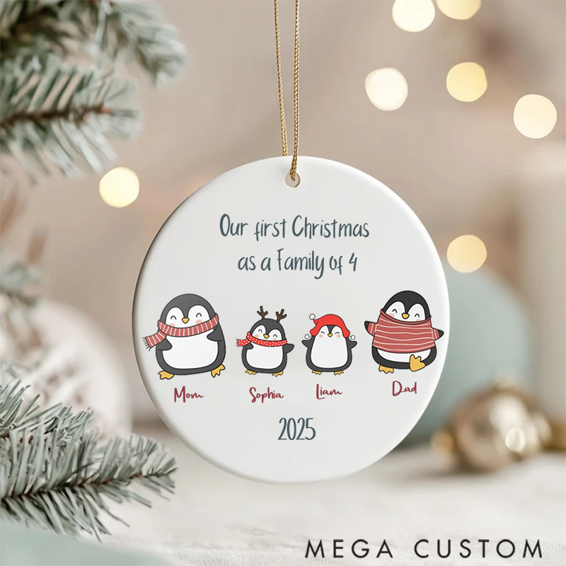Personalized Family Christmas Ornaments Creating Joyful Memories with Our First Christmas as Four