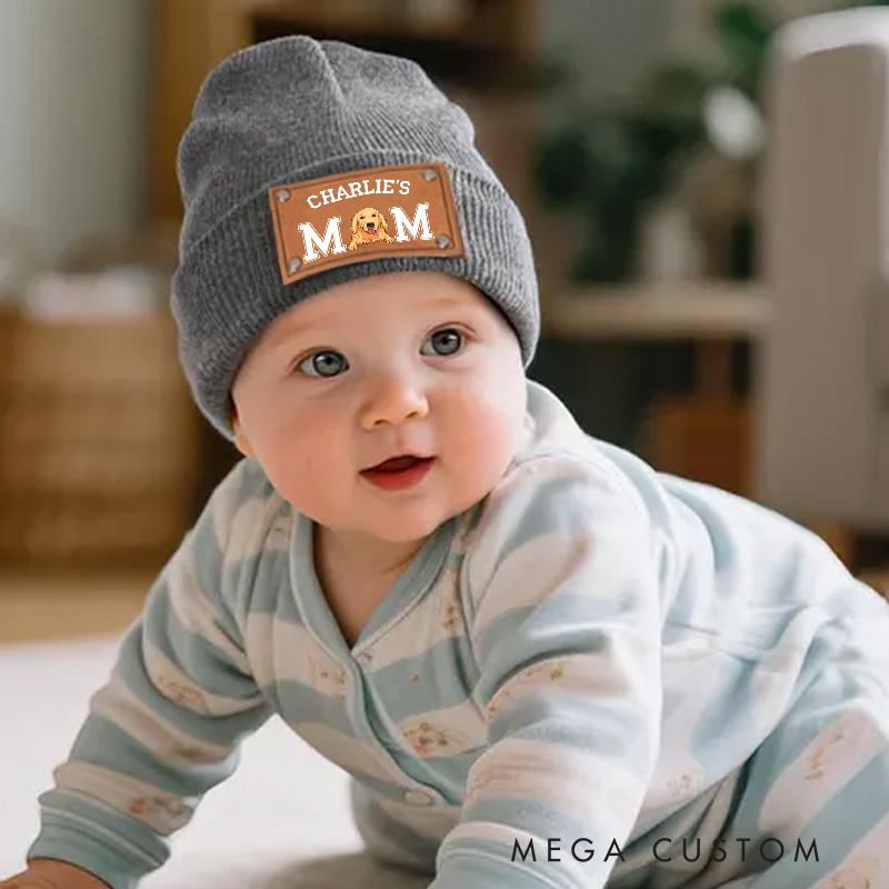 Personalized Mom and Dad Basic Baby Beanie