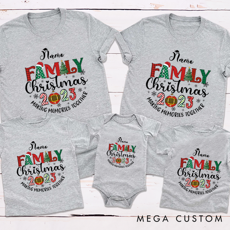 Personalized Family Christmas Making Memories Together Matching Outfit