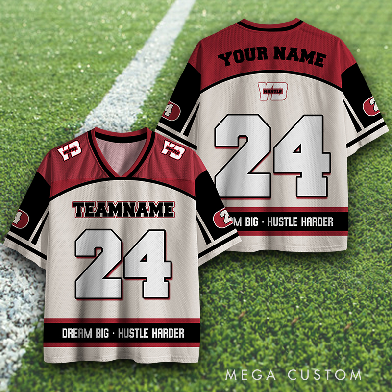 Personalized Sports Jersey Featuring Customizable Team Name and Number  