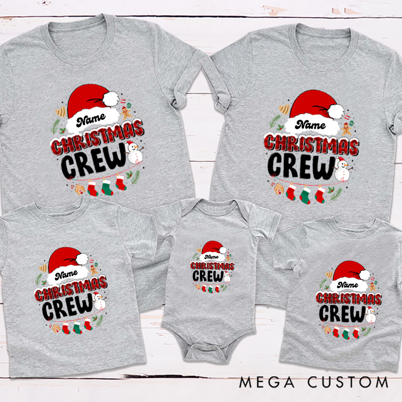 Personalized Memorable Christmas Crew Theme Family Matching Outfit