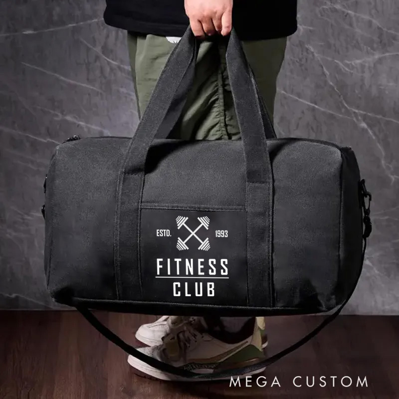 Personalized Gym Canvas Duffle Bag Gear Bag Lightweight Fitness Bag for Fitness Enthusiast