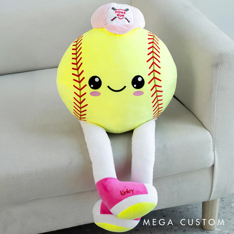 Personalized Softball and Volleyball Plush Dolls with Custom Name