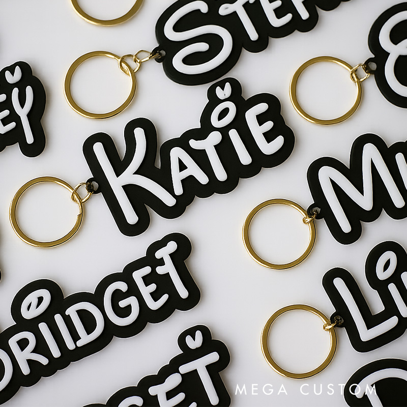 Personalized Cartoon 3D Printed Keychain Acrylic Name Tag for Bags for Movie Lover