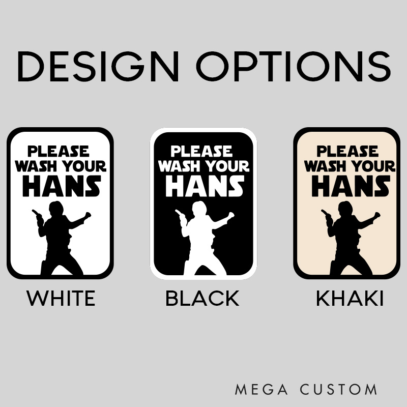 Personalized Wash Your Hans 3D Printed Bathroom Sign Funny Acrylic Room Sign for Movie Lovers