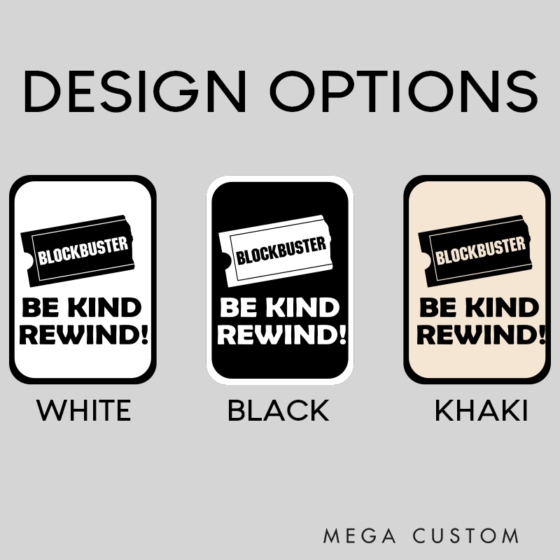 Personalized Be Kind Rewind 3D Printed Room Sign Funny Acrylic Room Sign for Movie Lovers