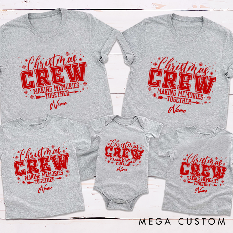 Personalized Christmas Gift Merry Christmas Celebration Family Matching T-Shirts
