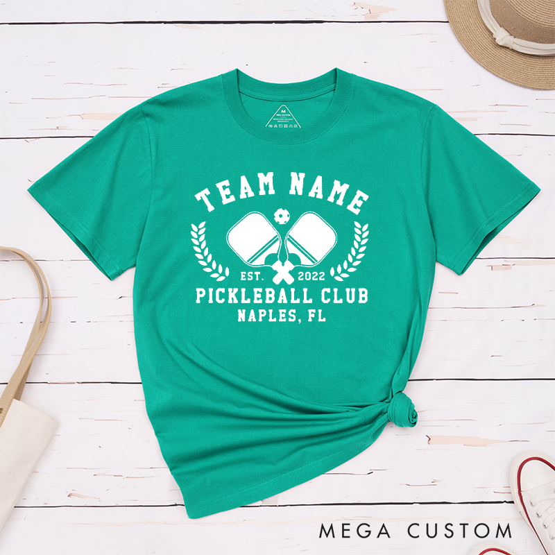Personalized Pickleball Club T-Shirt - Represent Your Team in Style
