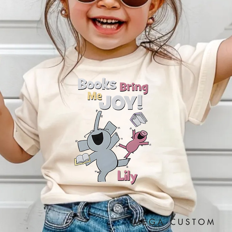 Personalized Book Comic Friend Funny Kids Cartoon Kids T-Shirt