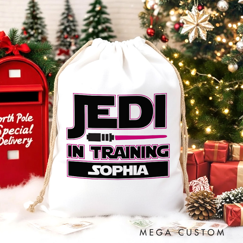 Personalized Intraining Christmas Sack for Movie Lovers Santa Sack Christmas Gift Bag for Kids