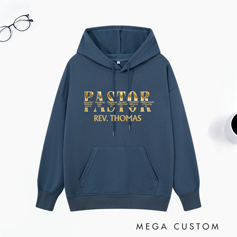 Personalized Pastor Appreciation Classic Hoodies with Name Unisex Hoodies Religious Appreciation Gift for Pastor