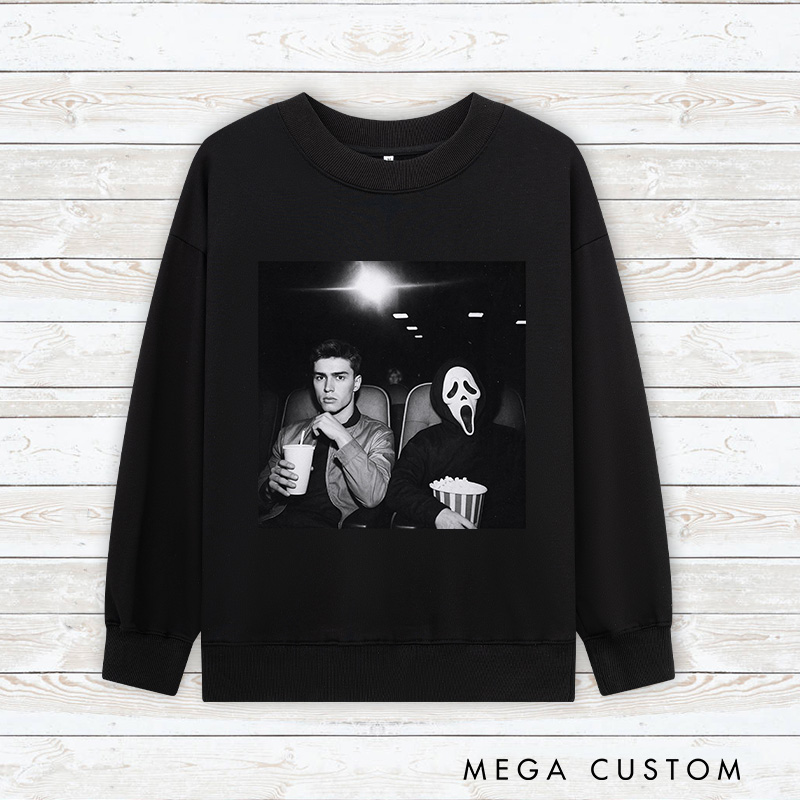 Personalized Watch Movie and Scream Classic Sweatshirt Horror Film Crewneck Movie Shirt