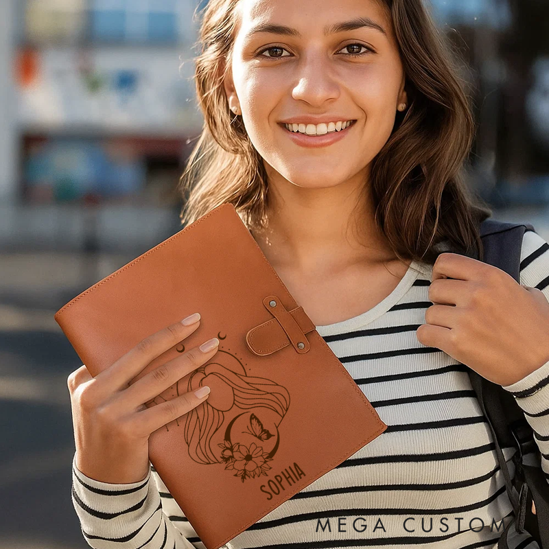 Personalized Zodiac Sign Custom Journal Birthday Gift Month Zodiac Gift Journal Notebook Astrology Gift