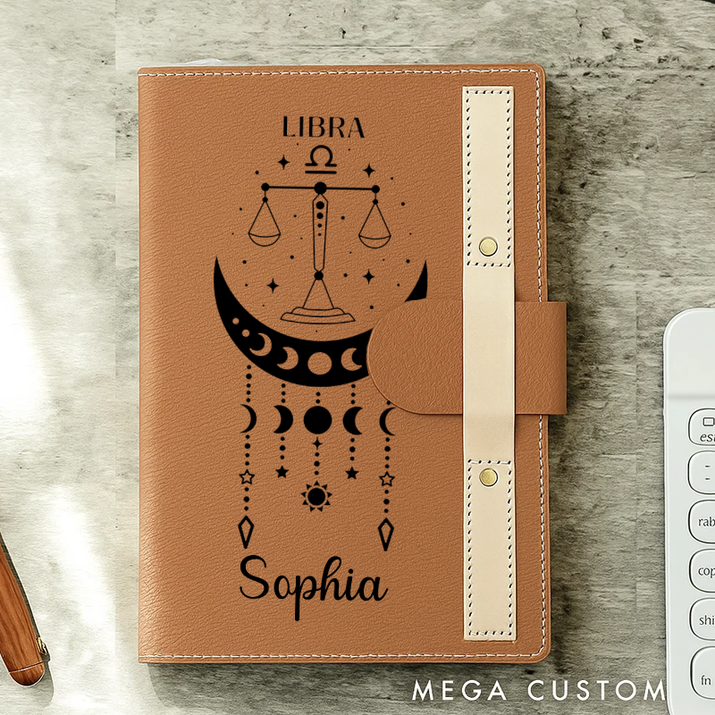 Personalized Zodiac Journal Hardcover Astrology Notebook Writing & Journaling Zodiac Sign Journal Notebook