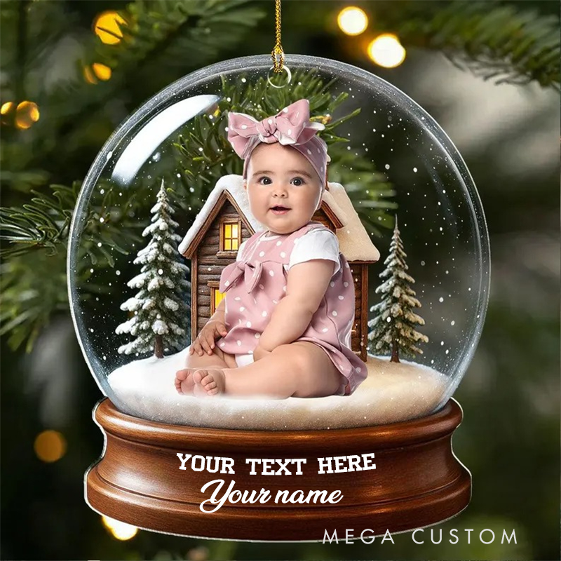 Personalized Face Christmas Ornament Custom Photo Ornament Christmas Gift