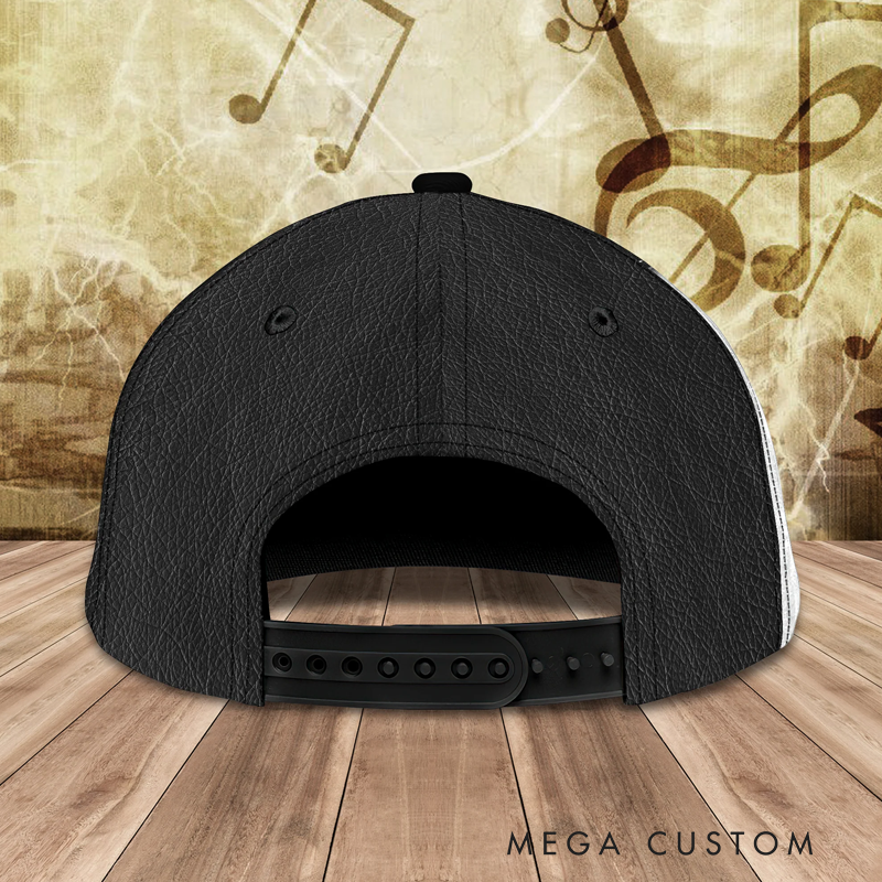 Personalized Piano Baseball Cap Full Print for Piano Lover Custom Gift Hat With Unique Design Lover Piano