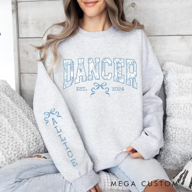 Personalized Chinoiserie Dance Classic Sweatshirt Horror Film Crewneck Dance Lover Shirt for Dance Team