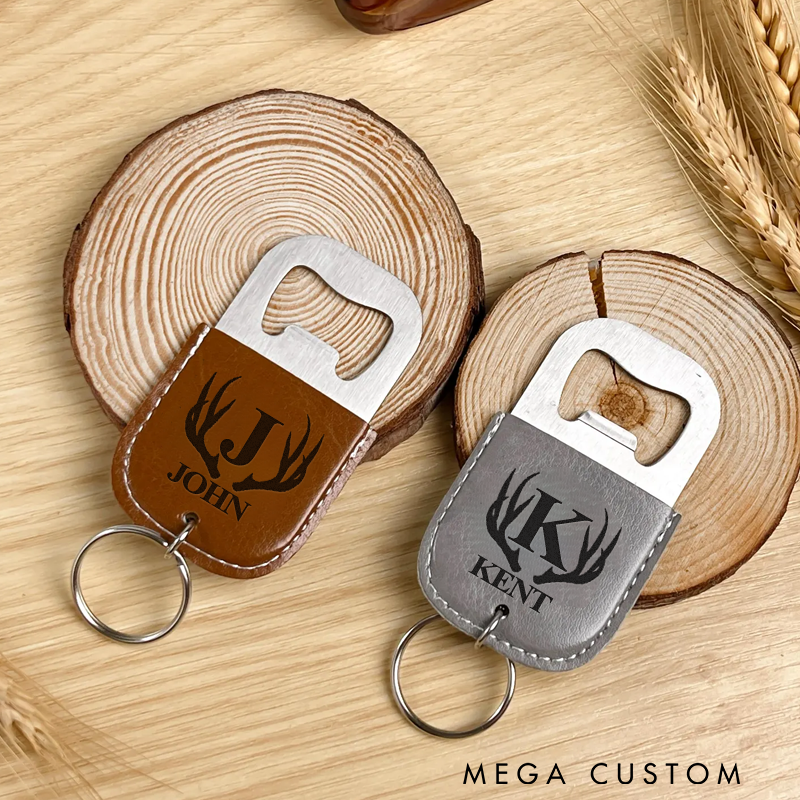 Personalized Bottle Opener Keychain Duck Hunting Gifts Deer Hunting Gifts Men