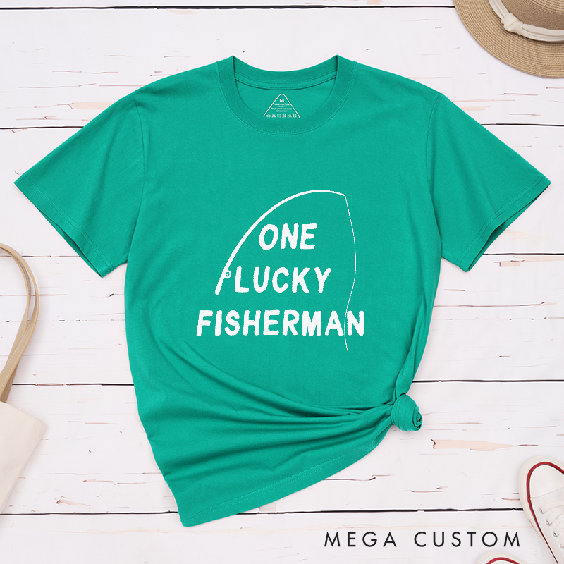 Personalized Fishing Couple T-Shirt Funny Couple T-Shirt Honeymoon T-Shirt Valentine T-Shirt Perfect Gift for Fishing Lover and Romantic Partner