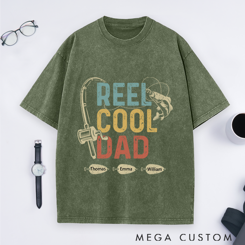 Personalized Fishing T-Shirt Unisex T-Shirt Reel Cool Dad Design Father's Day Gift Perfect Gift for Fisherman on Father's Day