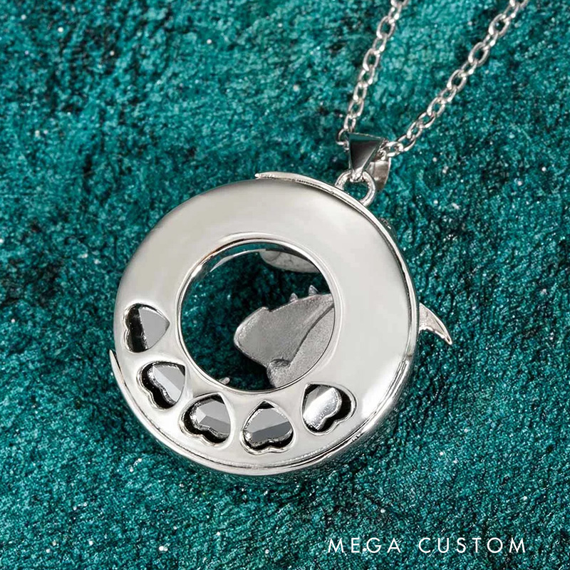 Personalized Dragon Necklace Embellished with Crystals and Birthstone Jewelry Birthday Gift for Fantasy Book Lovers Book Lovers Gift