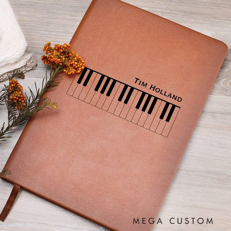 Personalized Piano Lyric Journal Custom Songwriters Notebook Musician Song Diary Lyrical Writer Journal Writing Music Notebook Songwriting