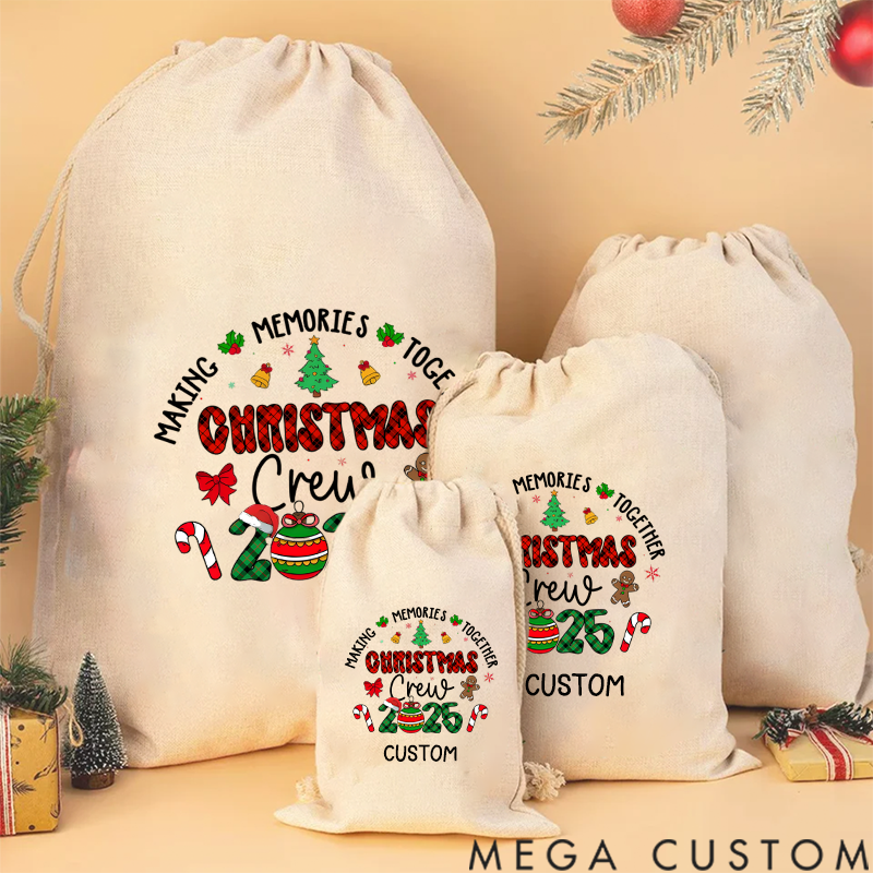 Personalized Christmas Family Reunion Creating Memories Together Christmas Sack