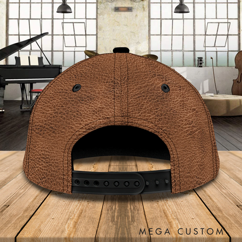 Personalized Name 3D Print Baseball Cap With Adjustable Snap for Music Lover Perfect Music Lovers Saxophone Lovers Custom Gift Hat