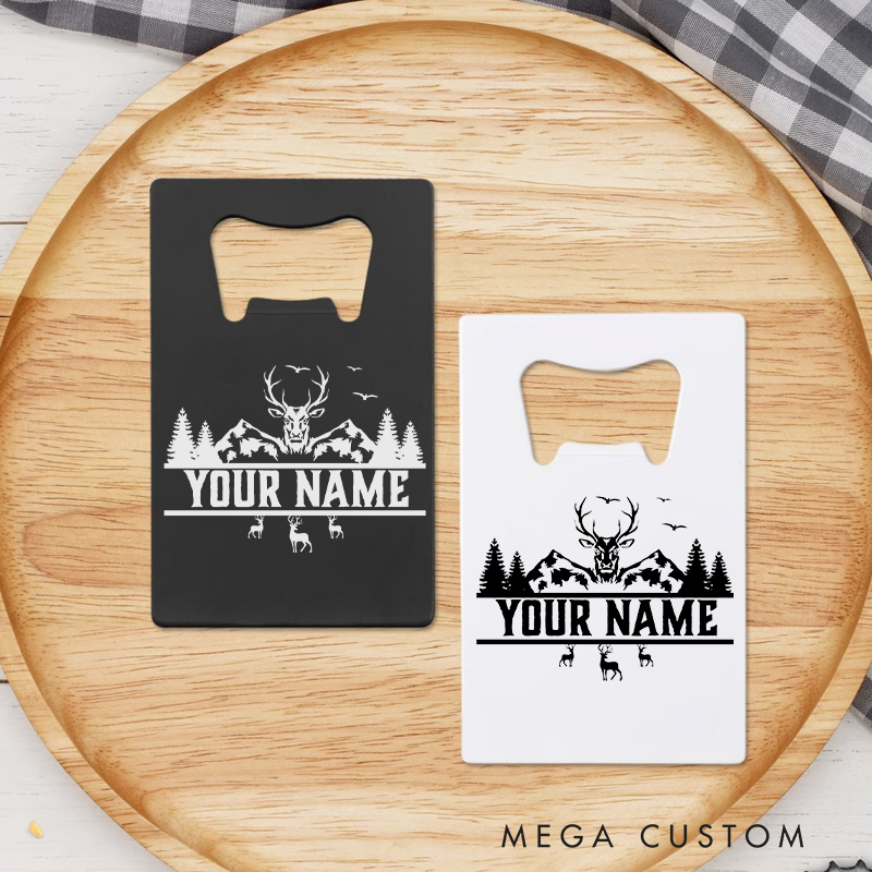 Personalized Hunting Bottle Opener Stainless Steel Portable and Durable Perfect Gift for Hunting Outdoor Adventures Lover