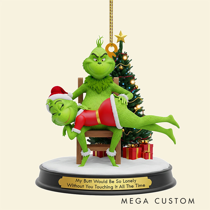 Personalized Funny Green Monsters Acrylic Ornament for Couple Movie Christmas Gift Film Xmas Gift Christmas Decor